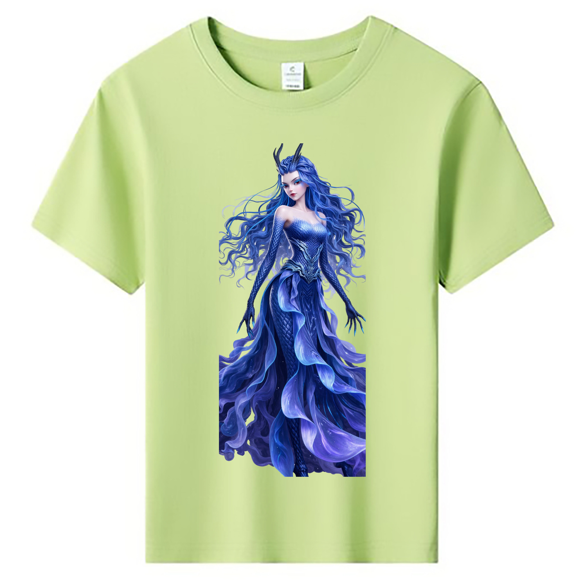 （画像用） Ne Zha 2 ナタ 魔童の大暴れ 綿100％キッズTシャツ（フロントプリント）